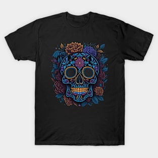 Skull with flowers T-Shirt